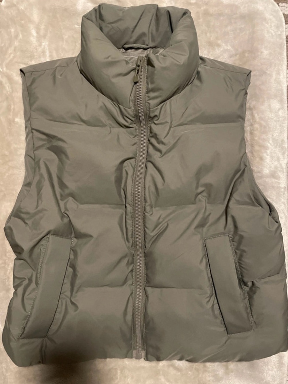 Women's Puffer Vest ZARA Gray